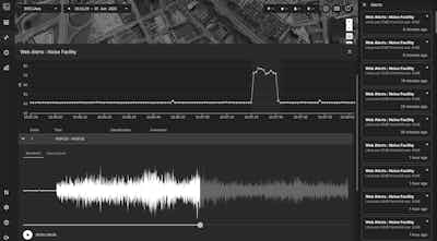 Noise monitoring event playback